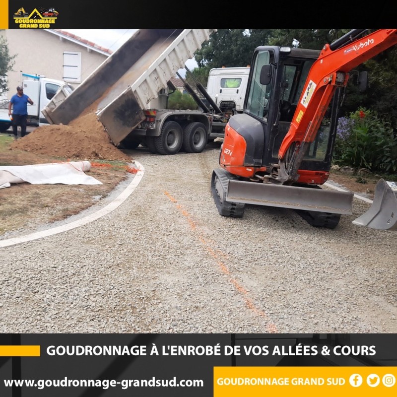 Réaliser un goudronnage bicouche pour allées et chemins économiques à Toulouse